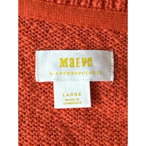 Anthropologie Maeve Polo Bell Sleeve Sweater Large 2151 - Picture 9 of 10